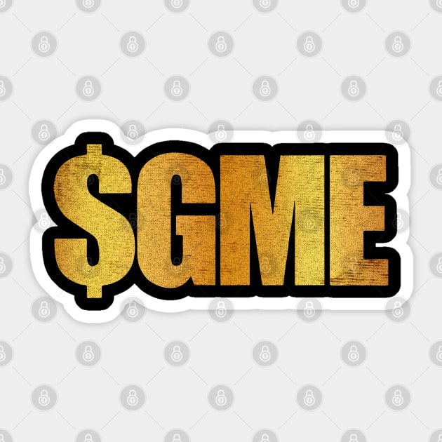 gme gold Sticker by Virtue in the Wasteland Podcast